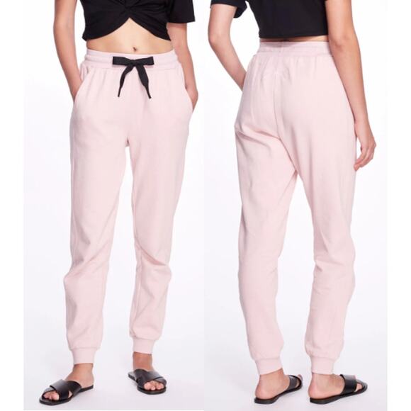 NWT Marchesa Active Remy Pull On Drawstring Soft Sweatpants Blush Women's Size M - Picture 1 of 8